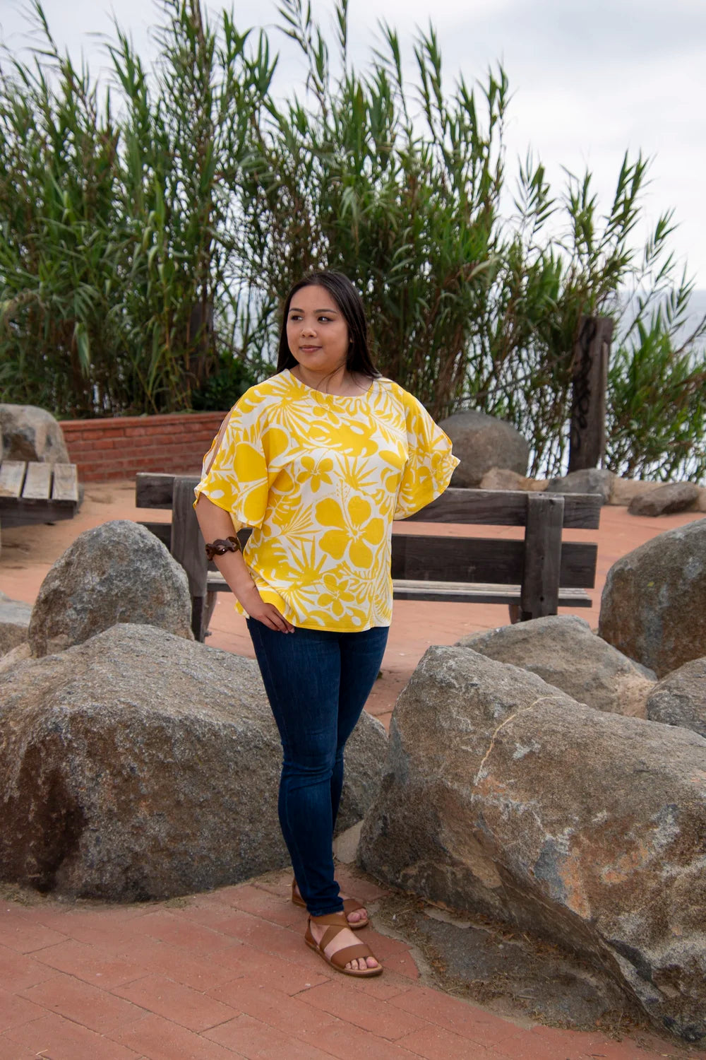 Jennifer Split-Sleeve Top