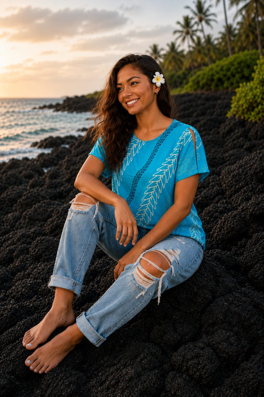Jennifer Split-Sleeve Top